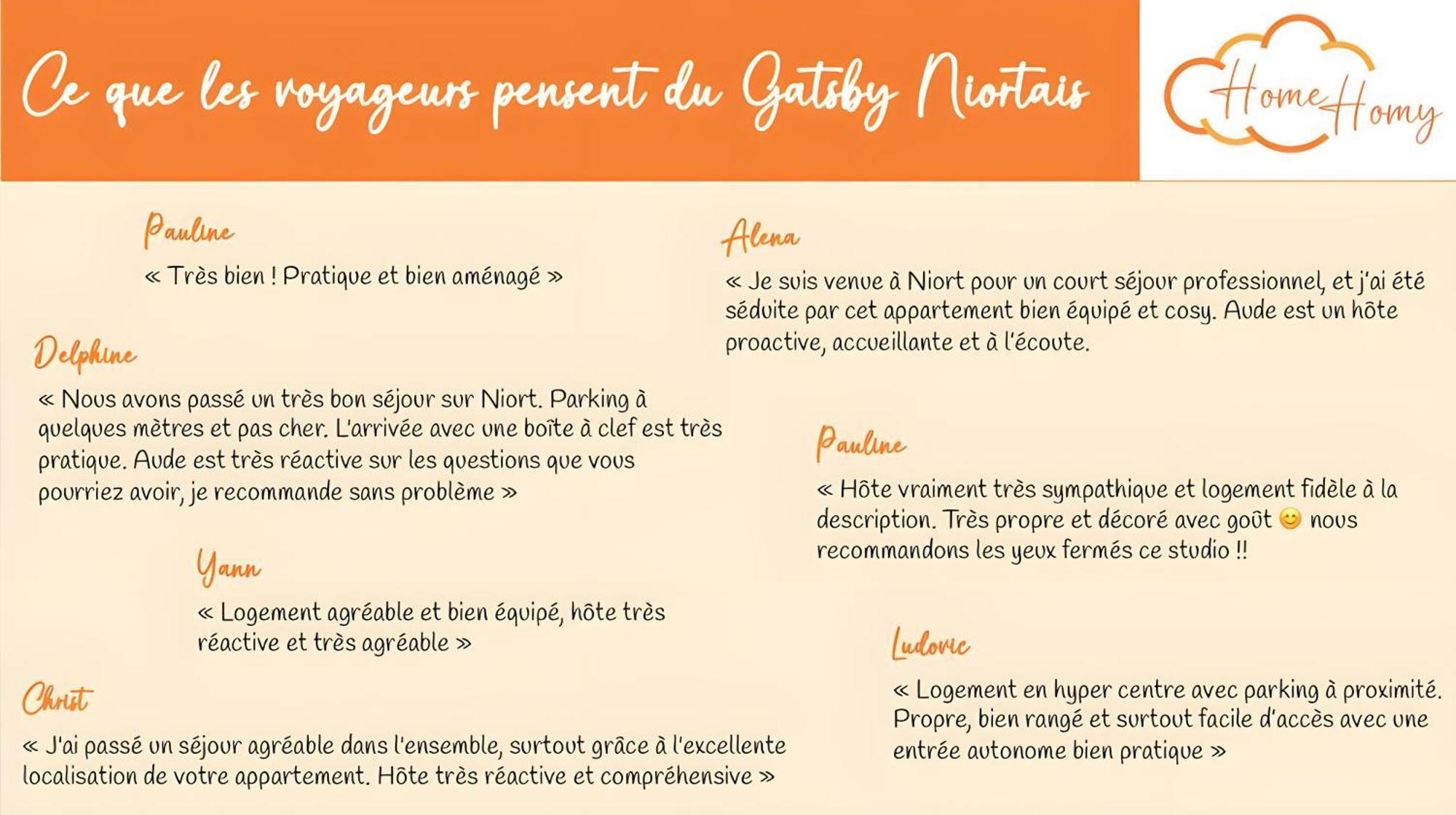 Le Gatsby Niortais - Home Homy Eksteriør bilde